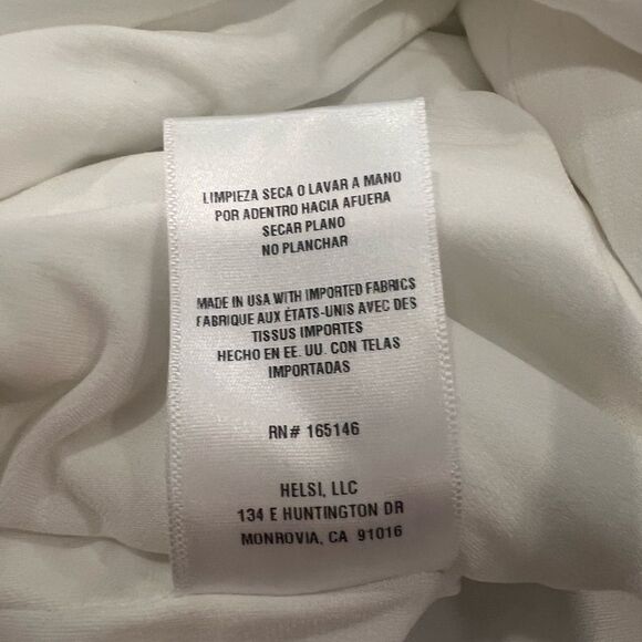 NEW Helsi Leslie Strapless Sequin Column Midi Dress in White - Size Large - Picture 11 of 12